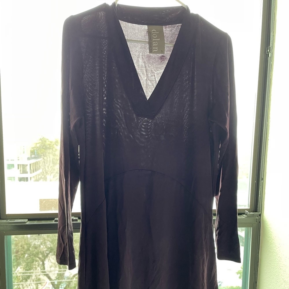 Anthropology plum color jersey dress
